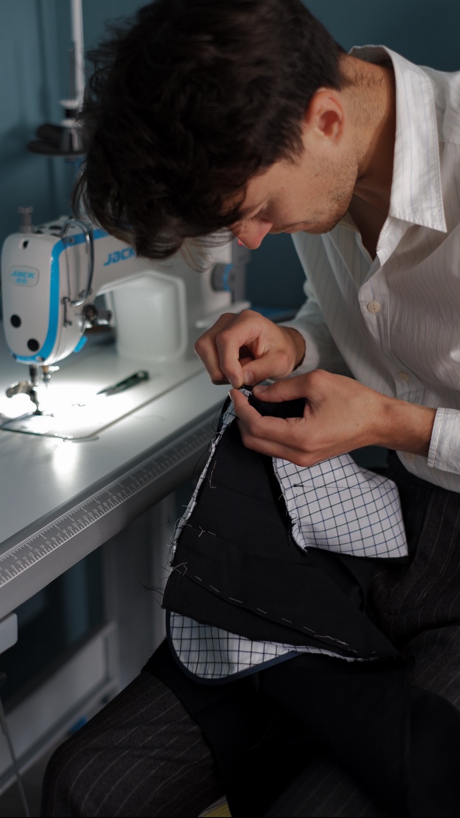 First pair of handmade trousers, 2019
