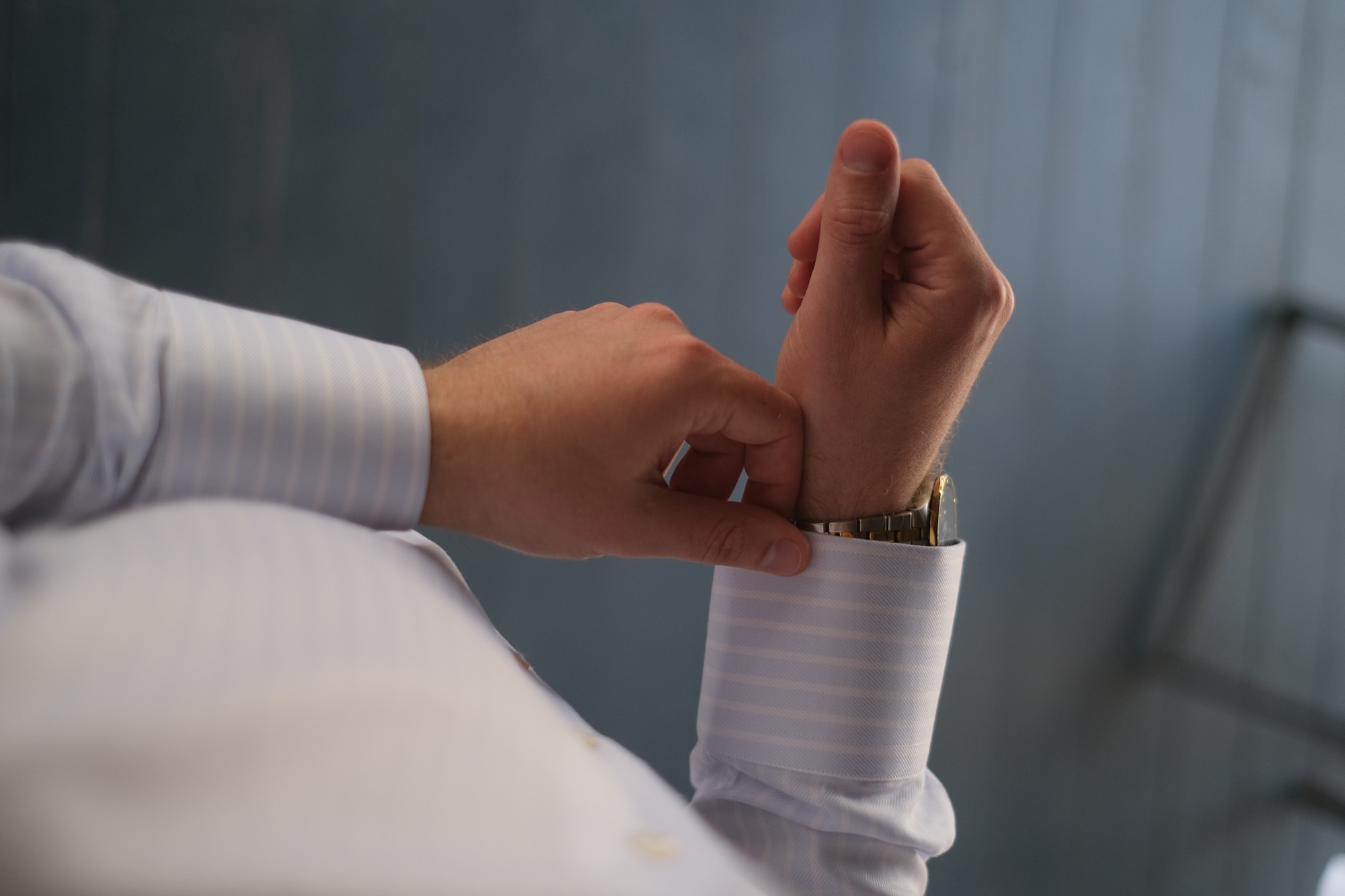 Bespoke shirt cuff detail — Anton Masko