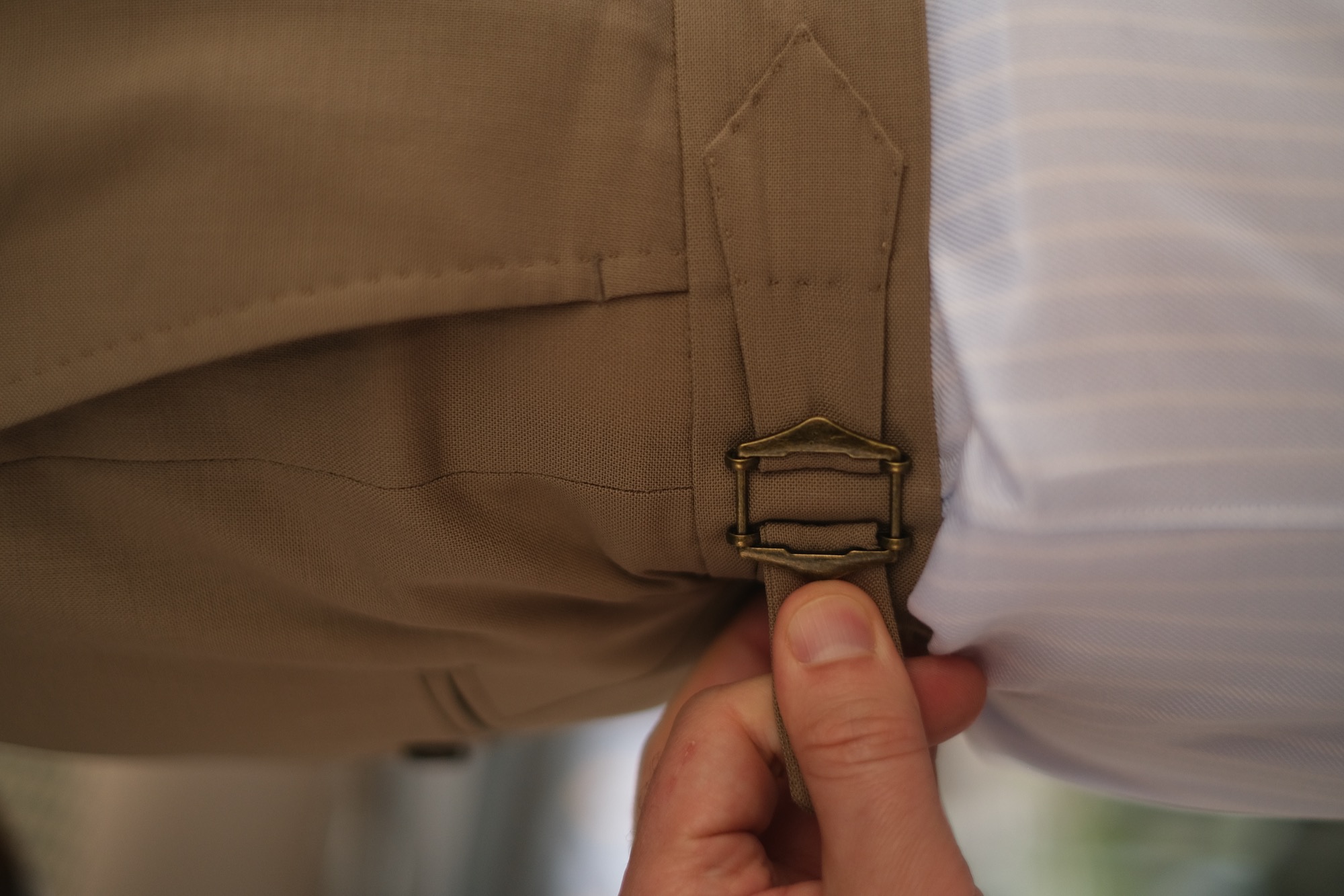 Bespoke trouser side adjuster — Anton Masko